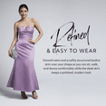 thumbnail image 4 of David’s Bridal, The Edit by DB Studio Women's Formal Strapless Notch Neckline Sheath Dress, Ankle Length, Satin, 4 of 8