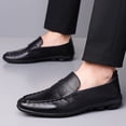 thumbnail image 4 of Men's Thin-Soled Non-Slip Loafers, Slip-On Business Shoes Fashionable Simple, 4 of 9