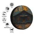 thumbnail image 4 of Goofa Rustic Cabin Autumn Forest Pattern Universal Tire Cover for Jeep, SUV, Truck, and Trailer – Waterproof, UV-Resistant,Easy to Install, Fits 14"-17" Tires-15 inch, 4 of 6