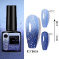 thumbnail image 1 of Azúcar UR 7,5 ml Gel térmico ultrafino con purpurina remojo de Gel UV cambio de Color copo de nieve temperatura cambio de Color barniz para decoración de uñas Tan Jianjun unisex, 1 of 2