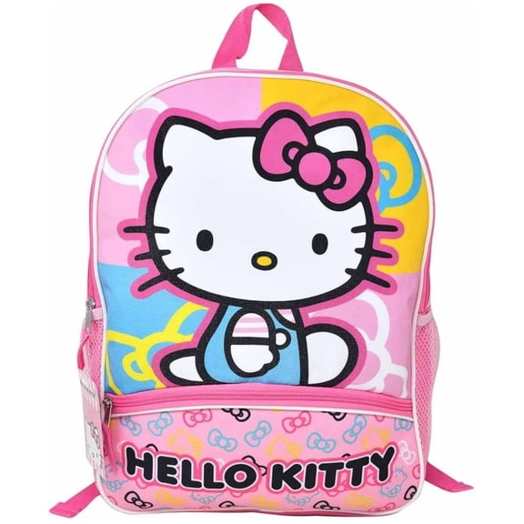 Fast Forward Hello Kitty 16" Kids Backpack for Girls, with a small front Pocket