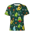 thumbnail image 4 of Vsdgher Sport Monster Print Men's Dry Fit Mesh Athletic Shirts Moisture Wicking Tennis T-Shirt Tops, 4 of 9