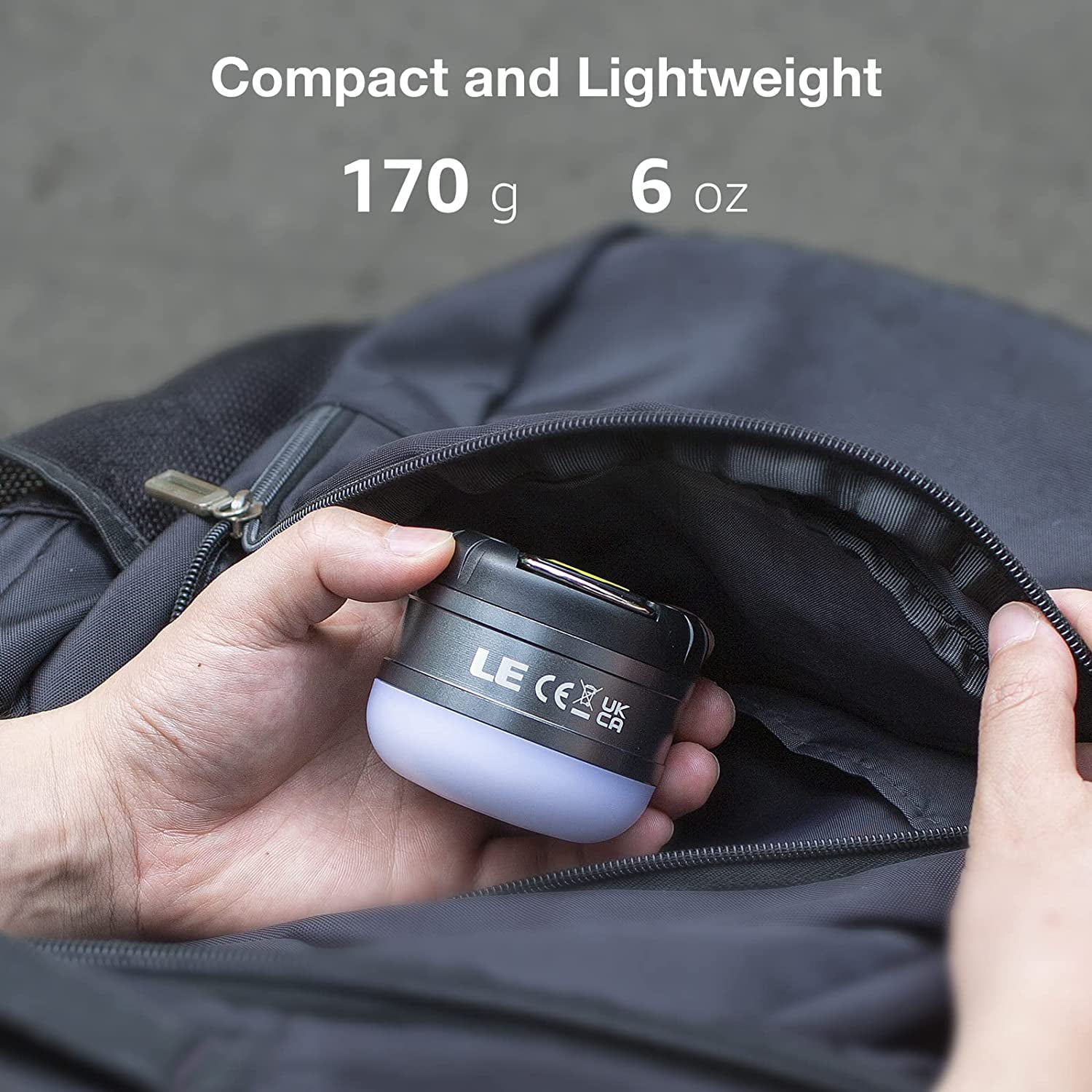 Lepro LED Camping Lantern Rechargeable,  310LM, 5 Light Modes, Waterproof, Mini Portable Camping Accessories Gear for Hurricane Emergency, Outdoor, Hiking Daily Lighting