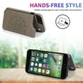 thumbnail image 3 of Funda para iPhone 7 Plus 8 Plus con tarjetero de piel sintética con estampado de flores de datura, 3 of 5