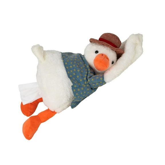 Car Headrest Tissue Box Back Seat Cartoon Dispenser Plush Duck Pattern Paper Case Interior Tissue Holder