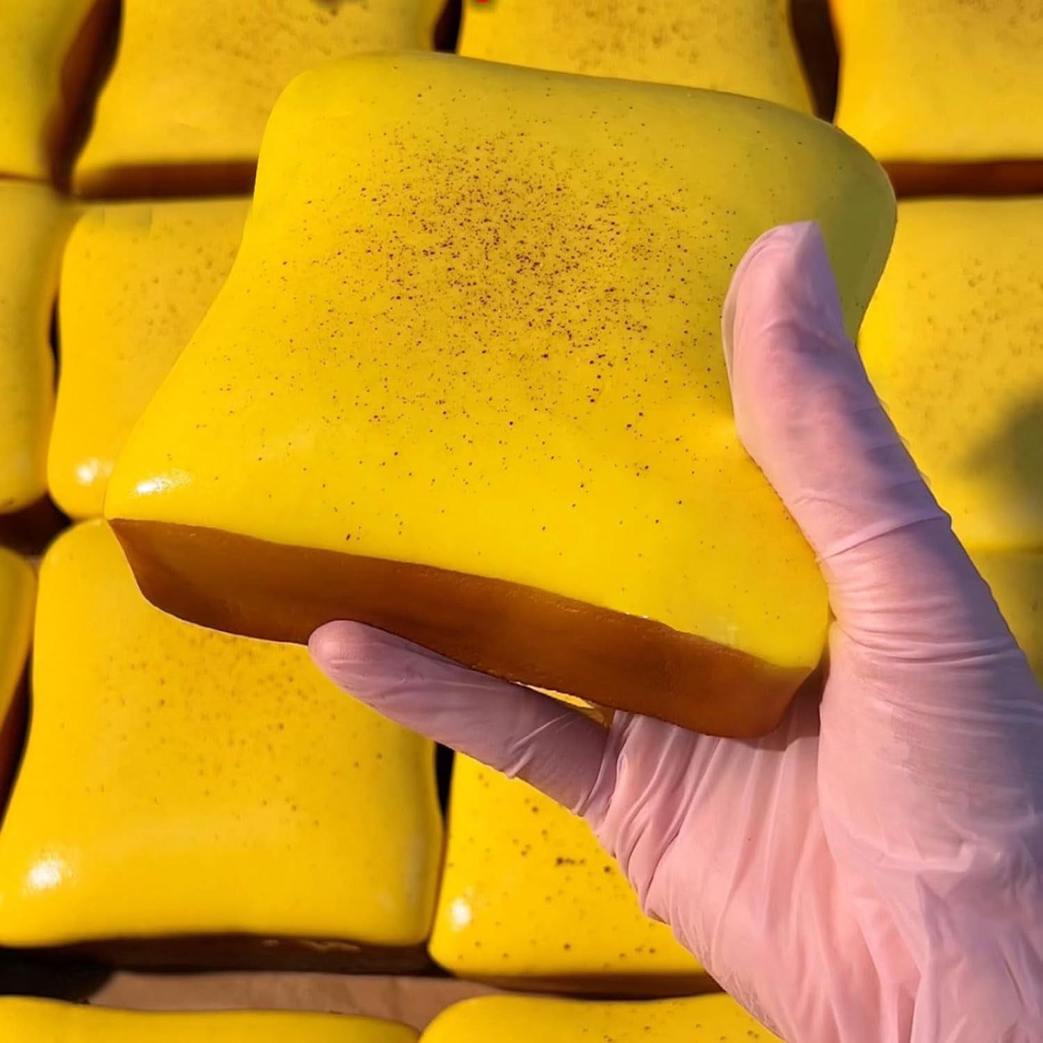 Butter Squishy Bread Viral Slow Rising Squishy - Flexible, Slow Rebound, Squeezy Butter Squishys with 100% Odorless, Non-Sticky, Improve Focus, Easing Tension During Study,Work,Or Relaxation
