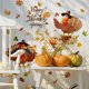thumbnail image 4 of RKSTN peel and stick wallpaper Wall Decal Thanksgiving Wall Decoration Turkey Decal Maple Leaf Wall Decor Home Window Living Room Bedroom, 4 of 5