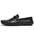 thumbnail image 4 of Men's Casual Loafers Slip On Leather Shoes Male Lightweight Driving Shoes Moccasins Classic Penny Loafer Flats Boat Shoes Outdoor Walking Shoes, 4 of 17