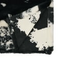thumbnail image 2 of Saro Lifestyle Cow Hide Design Faux Fur Runner Black 16"x54", 2 of 2