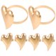 thumbnail image 5 of unbranded 6Ud Para Servilletas Corazón En Metal Dorado Para De En Eventos, 5 of 8