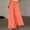 *Orange, variant on ClodeEU Women's High Waisted Wide Leg Pants,Casual Summer Elastic Waist Flowy Palazzo Trousers with Pockets Blue,Women's Plus L