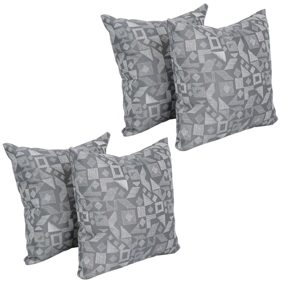 17-inch Jacquard Throw Pillows with Inserts (Set of 4) 9910-S4-ID-115