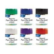 (Price/Case of 24)Bazic Products 242-24 Magnetic Paper Clips Holder W/ 50 Ct. Small Color Paper Clip