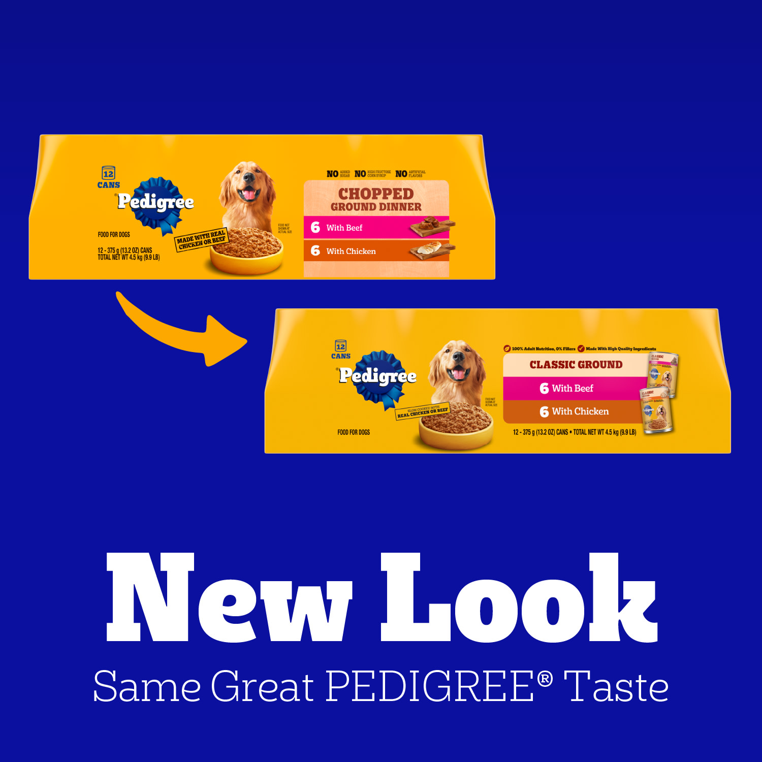 Pedigree Chopped Ground Dinner Chicken & Beef Variety, 12 Pack photo 7