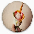 thumbnail image 5 of Designart Person Painting Beautiful Rose - Floral Throw Pillow - 12x20, 5 of 5