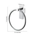 thumbnail image 3 of Stainless Steel Towel Ring | No Drill Adhesive Mount | Rust Proof Bathroom Towel Holder | Space Saving Circular Design for Hand Towels, 3 of 6