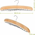 thumbnail image 3 of Paquete de 2 - Perchas de gancho de metal cromado para sujetar corbatas, organizador de cinturones, soporte de accesorios para corbatas, cinturones, bufandas, bufandas, 3 of 5