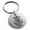 Silver, variant on Stainless Steel Nautical Compass Dial & Anchor Engraved Small Medallion Circle Charm Keychain Keyring