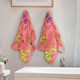 thumbnail image 4 of Dreamtimes Red Flamingo Bird Silhouettes Hand Towels 2 PCS, Valentine's Day Kitchen Towel Ultra Soft and Highly Absorbent,Decorative Fingertip Face Towel for Bathroom Hotel, 28.3"x14.4", 4 of 6