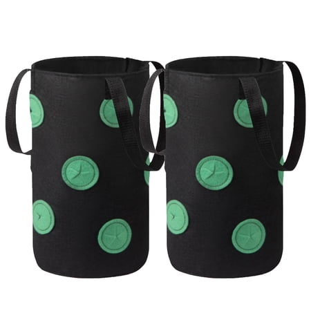 mnjin hanging strawberry planting feltcloth planting container bag garden pot b