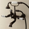 thumbnail image 3 of Kingston Brass Wall-Mount Clawfoot Tub Faucets In Oil Rubbed Bronze AE555T5, 3 of 5