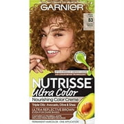 Garnier Hair Color Nutrisse Ultra Color Nourishing Creme, B3 Golden Brown (Spiced Rum) Permanent Hair Dye, 1 Count (Packaging May Vary)
