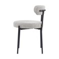 thumbnail image 2 of Elite Living Molly Boucle Dining Chair Taupe Grey, 2 of 5