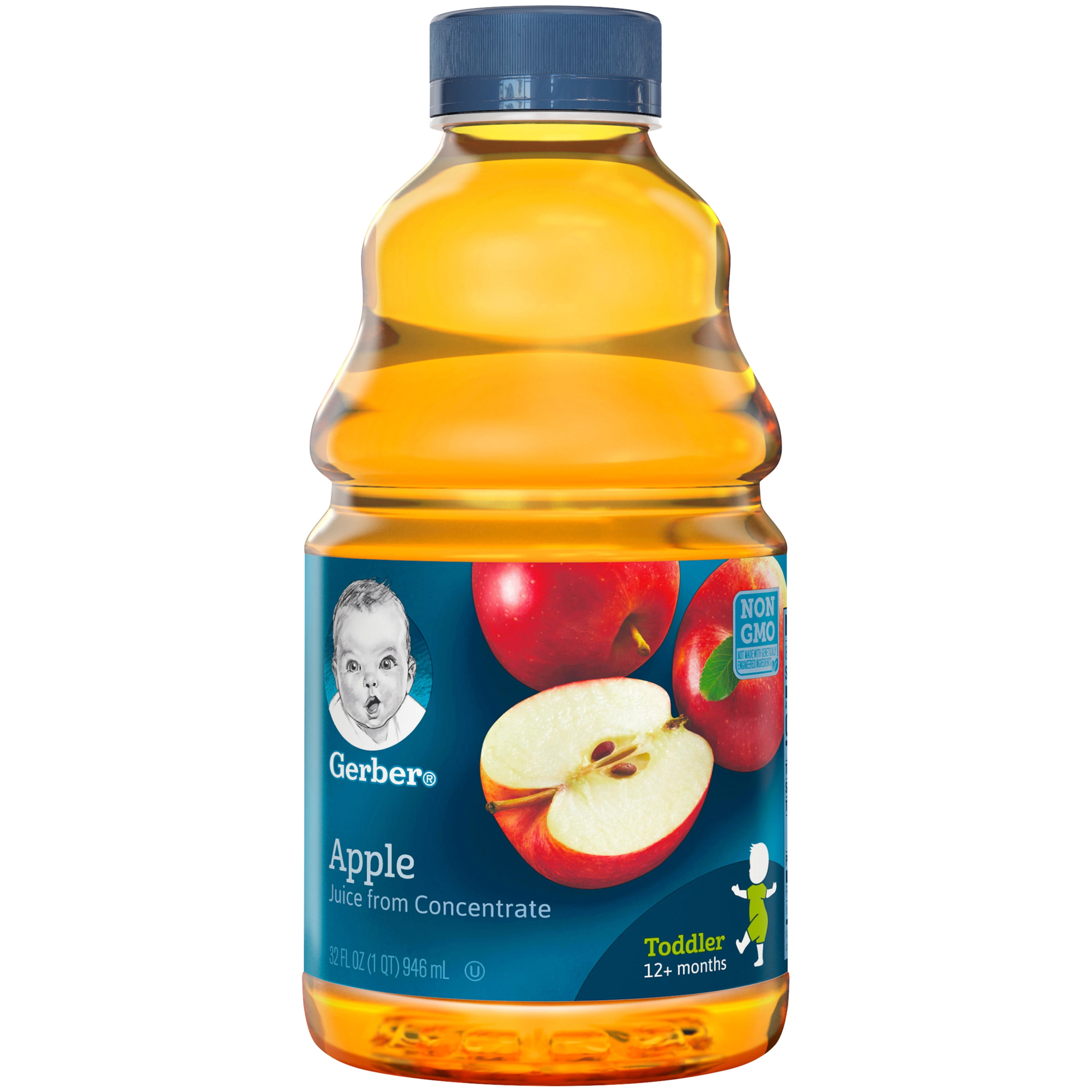 Gerber Apple Juice Fruit Juice, 32 fl oz Bottle