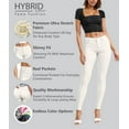 thumbnail image 2 of Hybrid & Company Women's Hyper Ultra Stretch Comfy Skinny Pants,OFF WHITE 3X, 2 of 8