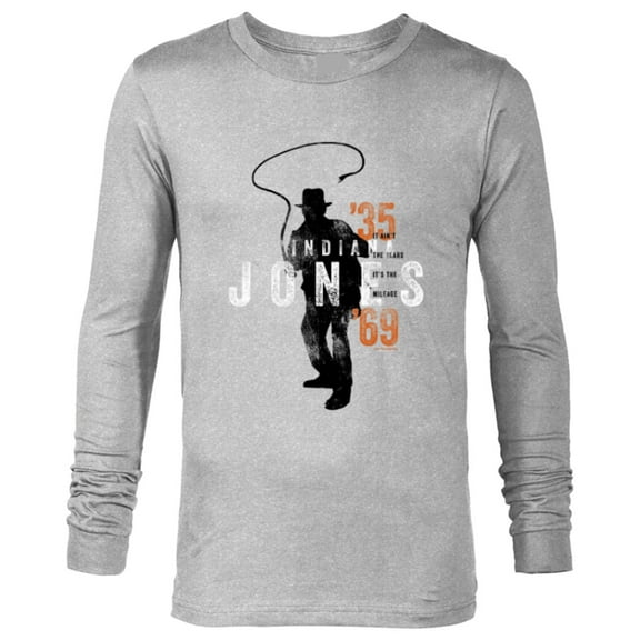 Lucasfilm Indiana Jones and the Dial of Destiny ’35 – ‘69 - Long Sleeve T-Shirt for Men - Customized-Athletic Heather