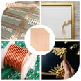 thumbnail image 6 of 8pcs Copper Foil Sheet EMI Shielding Copper Self Adhesive Copper Sheet Conductive Copper Tape for DIY Guitar Crafts Electrical Repairs Raw(Unplated) 0.79x1.13", 6 of 6