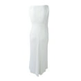 thumbnail image 2 of Adrianna Papell Women's Embellished Mesh Slit Gown (2, Ivory), 2 of 2
