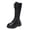Black, variant on POROPL Boots for Women,Knee High Boots Lace Up Combat Boots Chunky Platform Side Zipper Boot