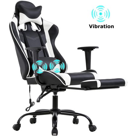 PC Gaming Chair Racing Office Chair Ergonomic Desk Chair Massage PU Leather Recliner
