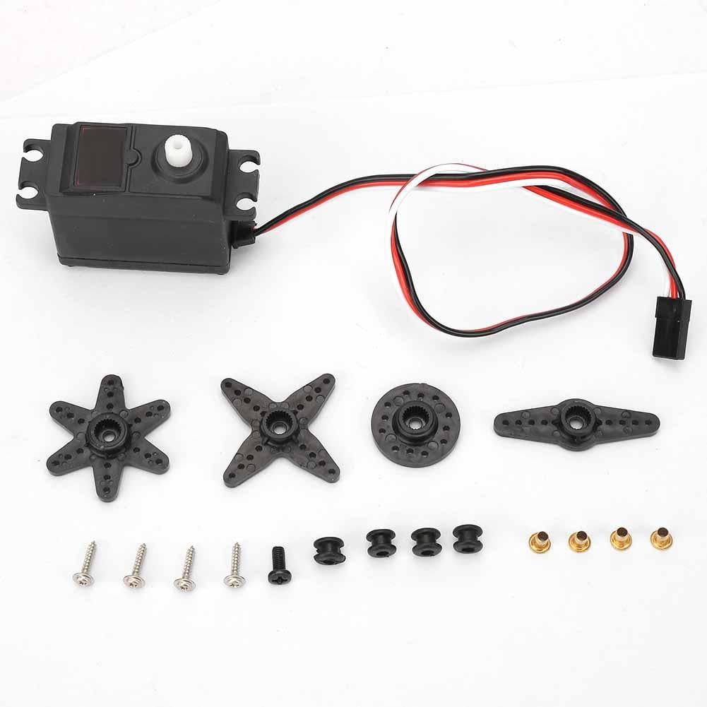 Mgaxyff RC Car Servo, Servo 3kg, 3kg Analog Plastic Gear Servo for ZD