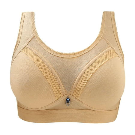 

Summer Savings Clearance! 2023 TUOBARR Bras for Womens Comfortable Lace Breathable Bra Underwear No Rims Beige