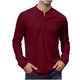 thumbnail image 1 of pstuiky camisa de manga larga para hombre, Camiseta deportiva informal de manga larga con botones y cuello en V para hombre camisetas de hombre xl, 1 of 6