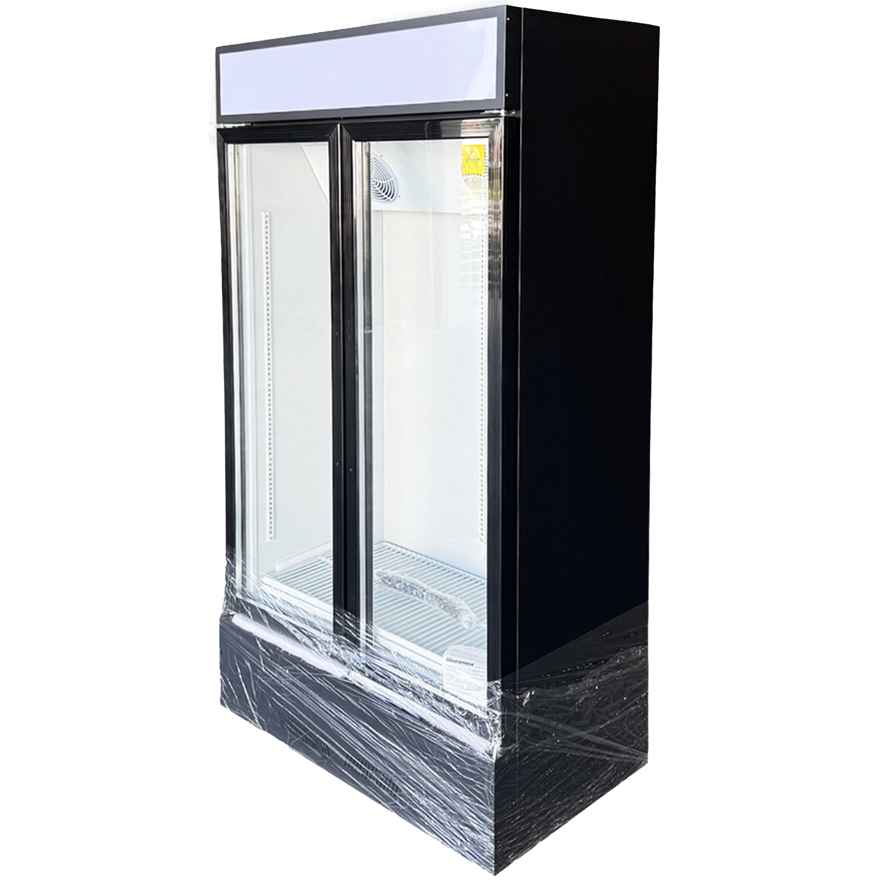 NSF Certified 38" Commercial Glass Door Refrigerator, 21 Cu.Ft Merchandising Display Cooler
