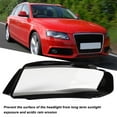 thumbnail image 4 of Clear Headlight Lens Cover,KIMISS Clear Headlamp Lens Shell PC Car Headlight Lens Cover For A4 B8 2009-2012, 4 of 8