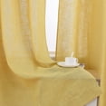 thumbnail image 5 of Linen Blend Textured Grommet Window Curtain Panels for Kitchen Living Room Bedroom Farmhouse Window Treatment Drapes, 37 x 63 Inch, 2 Panels.Yellow, 5 of 7