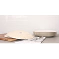 thumbnail image 4 of 10 Strawberry Street Two Tone Coupe 10.5” Dinner Plate Set Of 6, Tan/White, 4 of 5