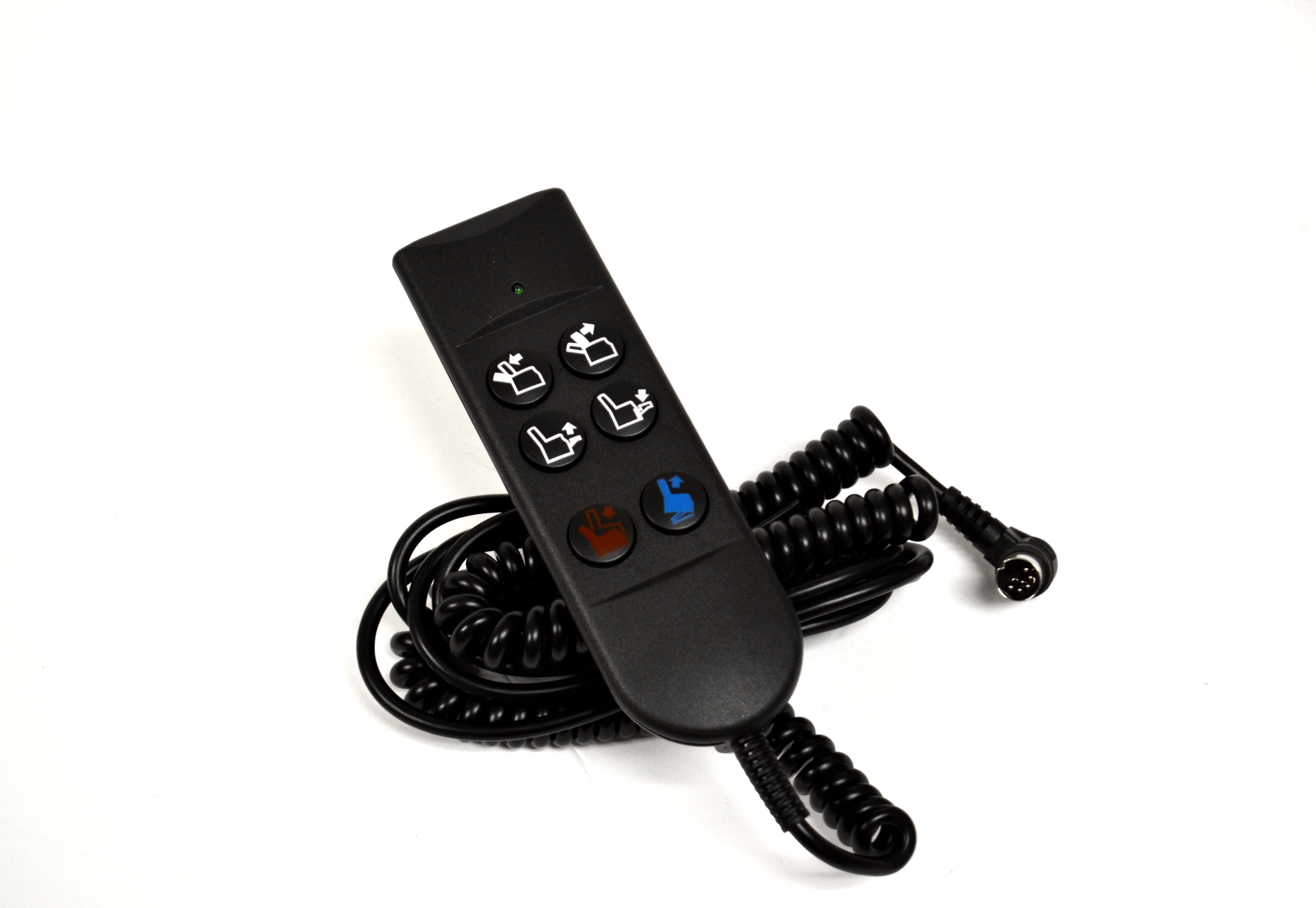 6 Button Oval Handset 5 Pin for Powered Recliners and Lift Chairs by Recliner-Handles