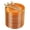 Orange gold, variant on 200 Pcs Brown 6-Inch Amber Plastic Dessert Plates with Gold Rim, Includes 100 Hammered Appetizer Plates and 100 Disposable Gold Forks for Wedding Party Celebration