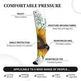 thumbnail image 3 of Lsque Sunflowers (2) Pattern Sport Compression Socks for Men & Women 15-20 mmHg Knee High Nurse Pregnant Running Medical and Travel Athletic, 3 of 6