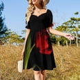 thumbnail image 3 of Red tulip from Holland Sleeveless Dress Dress for girls women dress elegant guest wedding, 3 of 7