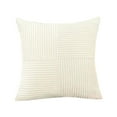 thumbnail image 1 of Luxurious Corduroy Throw Pillow Cover Solid Color Polyester Fabric Soft Durable Machine Washable for Living Room Sofa Bedside, 1 of 4