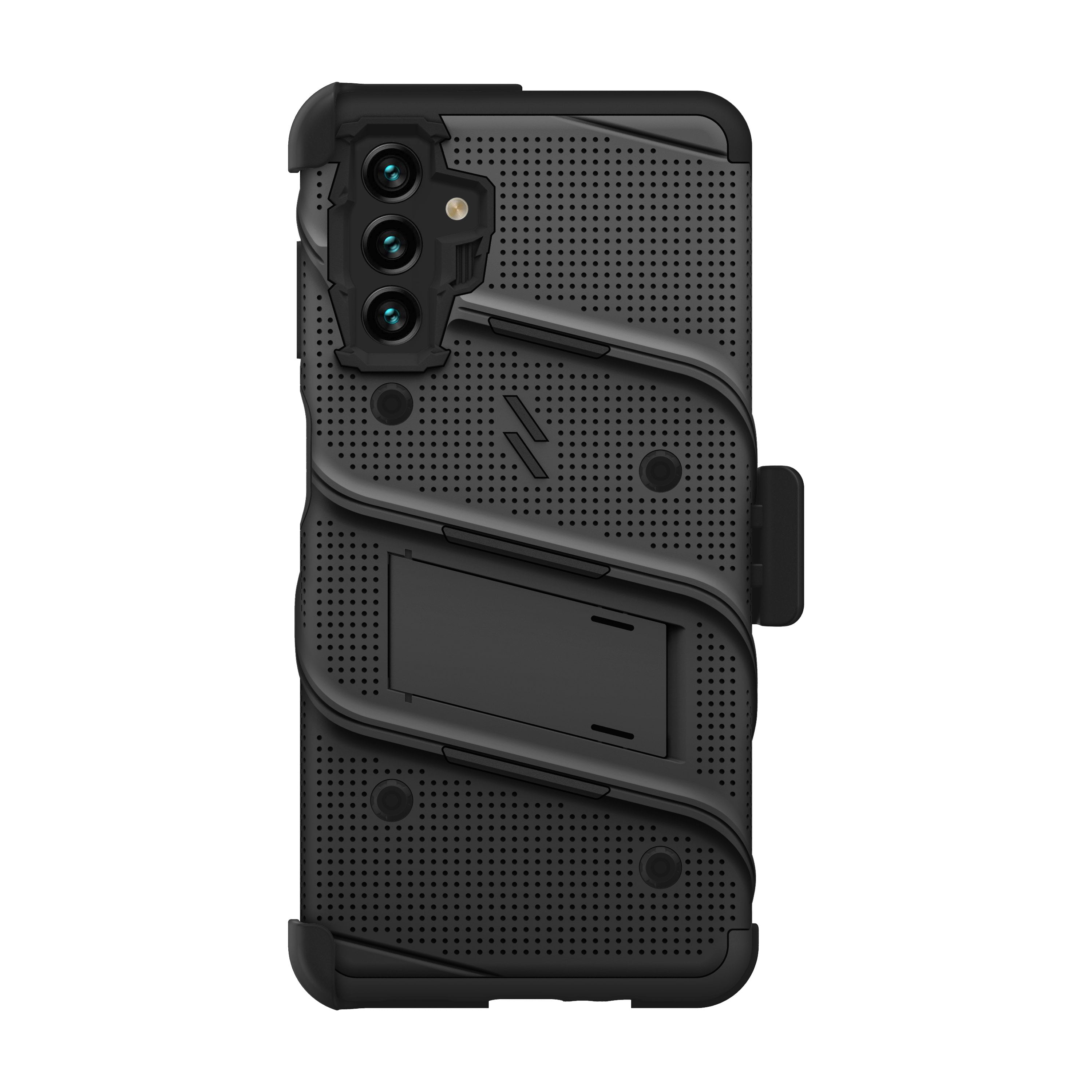 ZIZO BOLT Bundle for Galaxy A13 5G Case with Screen Protector Kickstand Holster Lanyard - Black