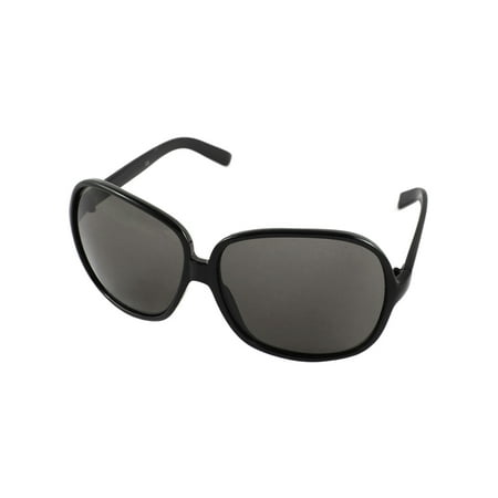 Unisex Full Rim Slim Temple Sun Protective Eyewear Sunglasses Black