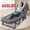 Regular Model - Load Capacity 600 Pounds, variant on 300 400 600 Pound Load Bearing Folding Bed With Cushion Optional Mattress Free Version Single Recliner Ergonomic Lounge Chair Portable Multifunctional Bed For Garden Office Camping Nap