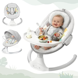 Caveen Electric Baby Swing with Removable Dining Table
